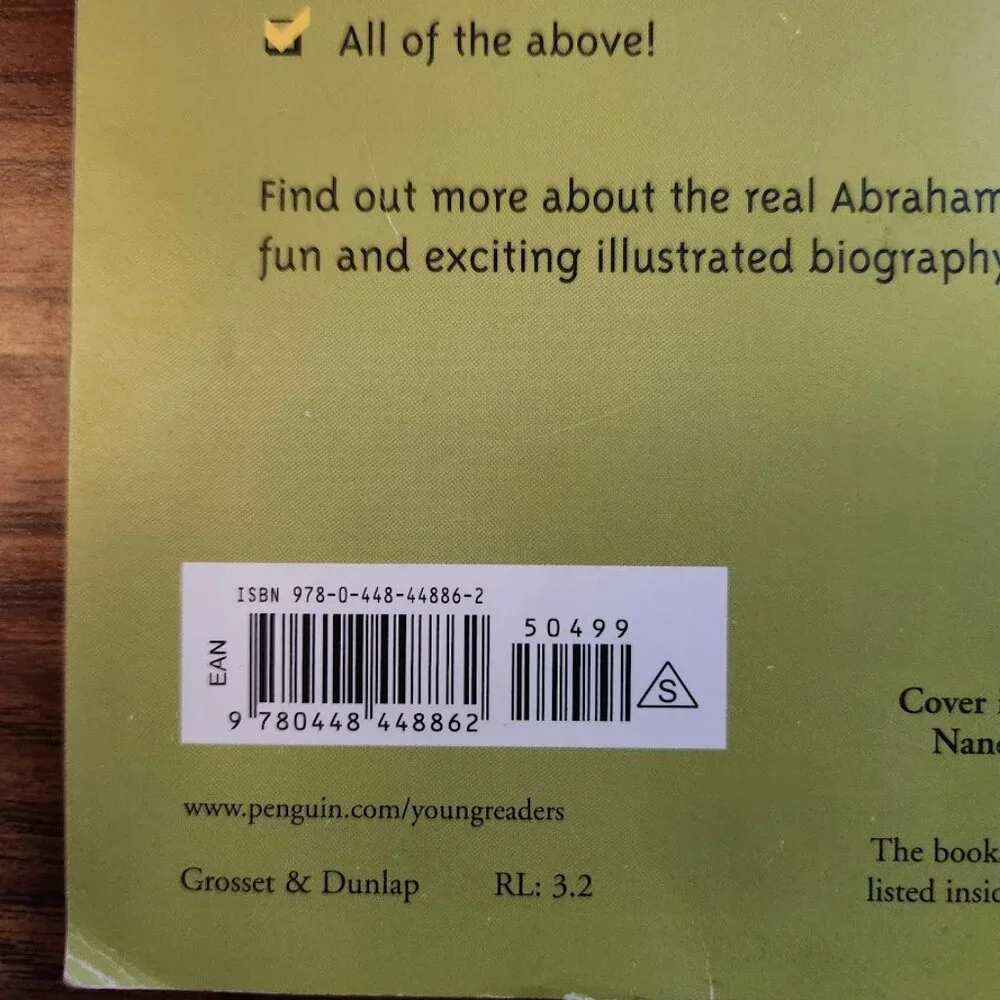 Who Was Abraham Lincoln?  by Janet B. Pascal Who HQ Biography Book Paperback